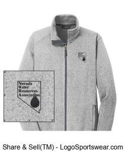 Port Authority Men's Sweater Fleece Jacket Design Zoom